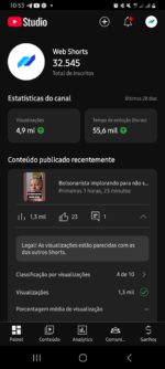 Canal Shorts com  89,1 mil inscritos - Imagem 3