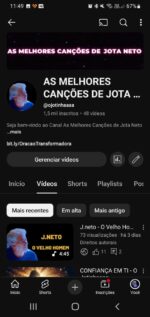 Canal no YouTube à venda – As Melhores Canções de J. Neto com 1500 Inscritos