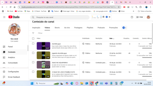 CANAL DO YOUTUBE NOME TON GAMER 1k - Imagem 3