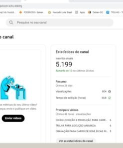 Canal do yutube parado, com mais de 5 mil inscritos, falta só organisar e atualisar dentro das diretrizes atual.