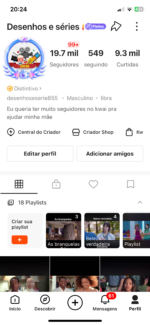 Conta Kwai com 40k de seguidores Dorama