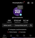 Conta TTK de batalhas de rima 274.8K Seguidores 12.7M Curtidas - Imagem 2