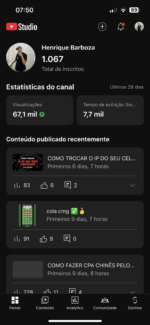 Canal Youtube com + de 1.000 Inscritos