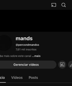 Canal do YouTube – 7,6K Inscritos | Público-alvo jovem