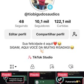 Conta Tik tok Dark 10,2 mil Seguidores