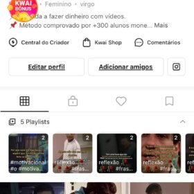 CONTA KWAI VISION 1,6MIL SEGUIDOR 14,7MIL CURTIDAS