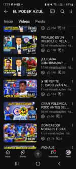 Canal Youtube 720 Inscritos El Poder Azul - Imagem 7