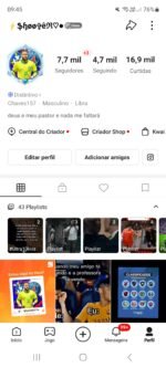 Vendo conta kwai com 7.700 seguidores com um bom engajamento