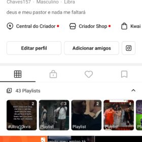 Vendo conta kwai com 7.700 seguidores com um bom engajamento