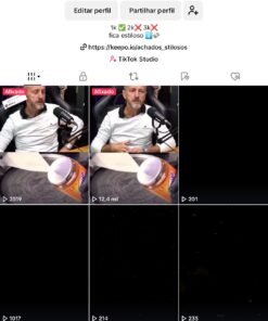 Conta de tiktok com 1k seguidores