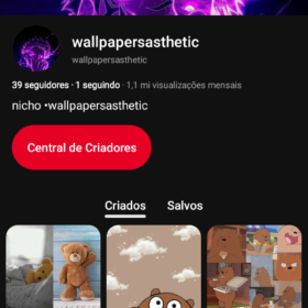 Vendo essa conta no Pinterest nicho de wallpapers com 39 seguidores