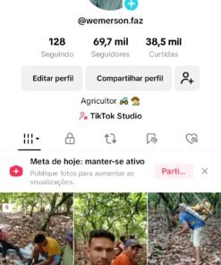 Vendo minha conta tik tok monetizada 69.6K Seguidores