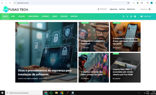 Blog fusaotech.com.br pronto para ser monetizado