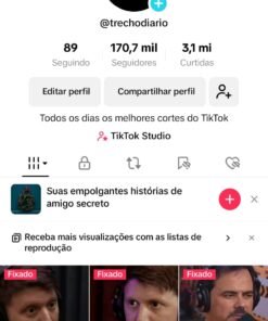 Conta Monetizada TikTok com 170 Mil Seguidores
