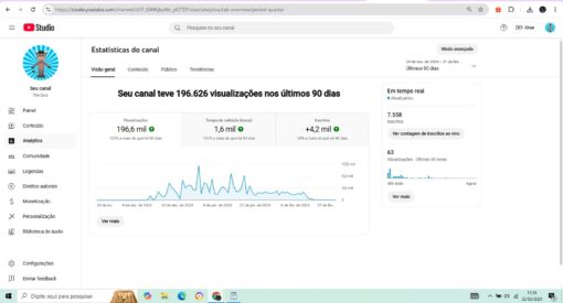 Canal YouTube 7500 Inscritos - Imagem 3