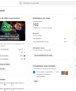 Canal Dark Finanças ESPANHOL | 102 Inscritos | AQUECIDO | Bom para LIVES ou seguir postando.