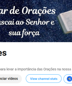 Canal do Youtube - Religião com 3200 Inscritos