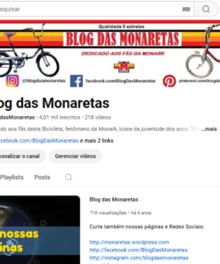 Canal de Bicicletas antigas com mais de 4000 Inscritos