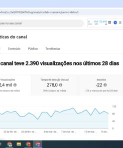 Canal com mais de 22 mil inscritos, Muito bom pra quem quer viver da internet, exelente oportunidade e muito abaixo do preço