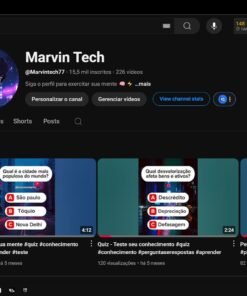 Canal 15,5 MIL INSCRITOS DARK NICHO Educação e jogos (Canal saudável sem strike)