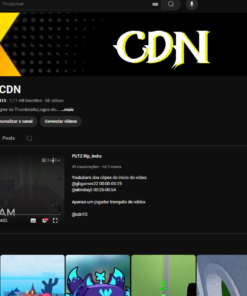 Canal YouTube com 1k inscritos