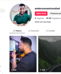 Canal no Tiktok 18.300 Inscritos