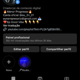 Conta de Instagram com 16 mil seguidores