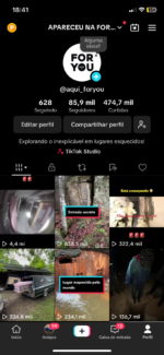 Conta dark do Tiktok 85k seguidores