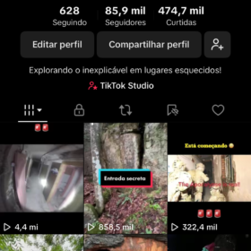 Conta dark do Tiktok 85k seguidores