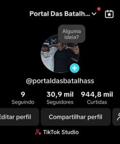 Conta do tiktok de batalhas de rima com 30K