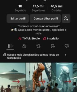Vendo conta do TIKTOK MONETIZADA 17K recentemente, a mesma foi criada no dia 05 de janeiro.