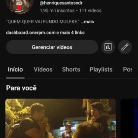 Canal no YouTube com 1 mil inscritos