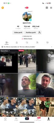 Conta do tik tok 16,7 mil Seguidores