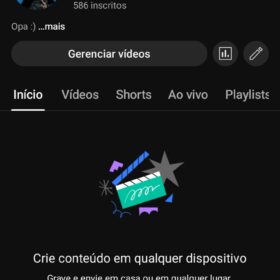 Conta YouTube +550 inscritos 100%