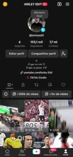 PERFIL DE TIKTOK COM MAIS DE 155 MIL SEGUIDORES