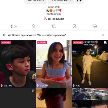 Conta Tik tok 11k de seguidores