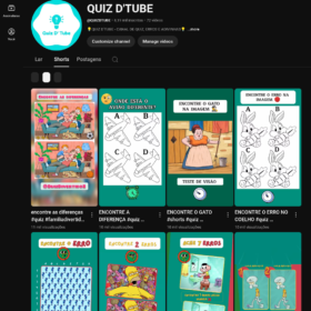 Canal no YouTube QUIZ'D TUBE com 8 mil inscritos