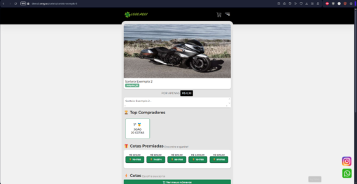 Site de Rifas / Sistema de Rifas - Imagem 2