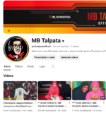 Canal Youtube Monetizado com 144 Mil Inscritos – MB TALPATA