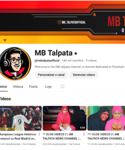 Canal Youtube Monetizado com 144 Mil Inscritos – MB TALPATA