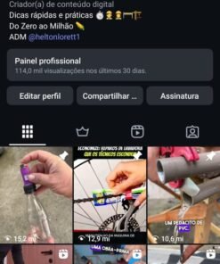 Página Instagram com 87k seguidores