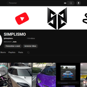 Canal no Youtube 1100 Inscritos