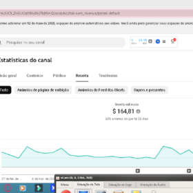 Projeto bombando de views, faturando no minimo 100 dolares mes, Canal Monetizado sem Strikes e com 16.500 Inscritos