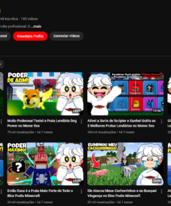 Canal Monetizado com 332 Mil Inscritos | +580 Mil Views/Mês | R$ 1.900 Mensais | Pronto para Retomada