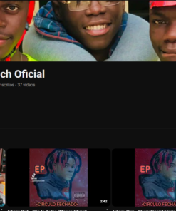 Conta YouTube com 250 Inscritos