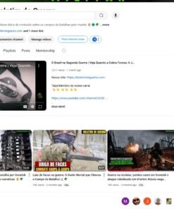 Canal Dark nicho Militar - Boletim de Guerra Monetizado 131 mil inscritos