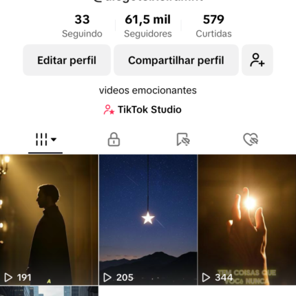 Tiktok Monetizado com 61 Mil Seguidores