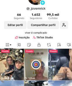Conta tiktok +1.5+ seguidores