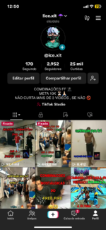 CONTA DO TIKTOK COM QUASE 3K SEGUIDORES MUITO ENGAJADA