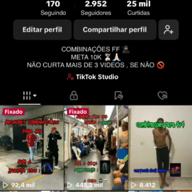 CONTA DO TIKTOK COM QUASE 3K SEGUIDORES MUITO ENGAJADA